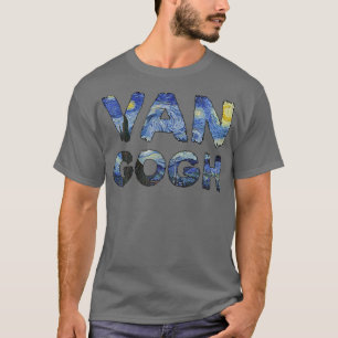 Starry Night Van Gogh Art Painting Vincent Van Gog T-Shirt