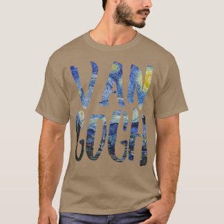 Starry Night Van Gogh Art Painting Vincent Van Gog T-Shirt