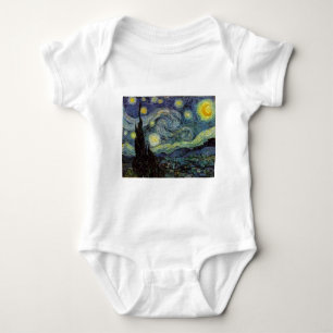Starry Night - van Gogh Baby Bodysuit