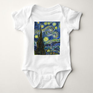 Starry Night, Van Gogh Baby Bodysuit
