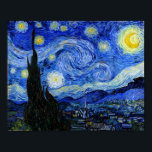 Starry Night Van Gogh Fine Art<br><div class="desc">Starry Night, Vincent van Gogh. Vincent Willem van Gogh (30 March 1853 – 29 July 1890) was a Dutch Post-Impressionist artist. Some of his paintings are now among the world's best known, most popular and expensive works of art. Vintage retro cute cool colourful beautiful famous artistic elegant decor Post-Impressionism nature...</div>