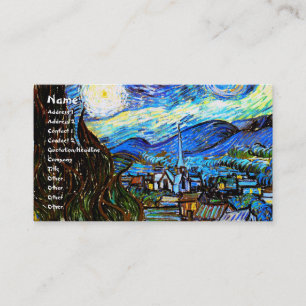 Starry Night Van Gogh Fine Art Business Card