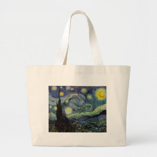 Starry Night - van Gogh Large Tote Bag