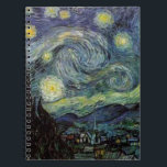 Starry Night - van Gogh Notebook<br><div class="desc">From the miner's lamp of Nuenen to the one he placed on his window-sill following the scene with Gauguin; from the evening star he noted in 1875 in Corot Olive Orchard to the letter he wrote to his brother in August 1888, in which he said: "Some day or other you...</div>