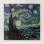 Starry Night - van Gogh Painting Art Jigsaw Puzzle<br><div class="desc">From the miner's lamp of Nuenen to the one he placed on his window-sill following the scene with Gauguin; from the evening star he noted in 1875 in Corot Olive Orchard to the letter he wrote to his brother in August 1888, in which he said: "Some day or other you...</div>