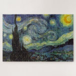 Starry Night - van Gogh Painting Art Jigsaw Puzzle<br><div class="desc">From the miner's lamp of Nuenen to the one he placed on his window-sill following the scene with Gauguin; from the evening star he noted in 1875 in Corot Olive Orchard to the letter he wrote to his brother in August 1888, in which he said: "Some day or other you...</div>