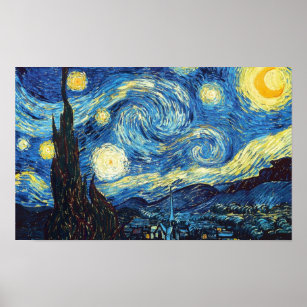 Starry Night - Van Gogh Poster