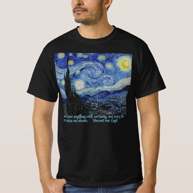 Starry Night, van Gogh T-Shirt (Front)