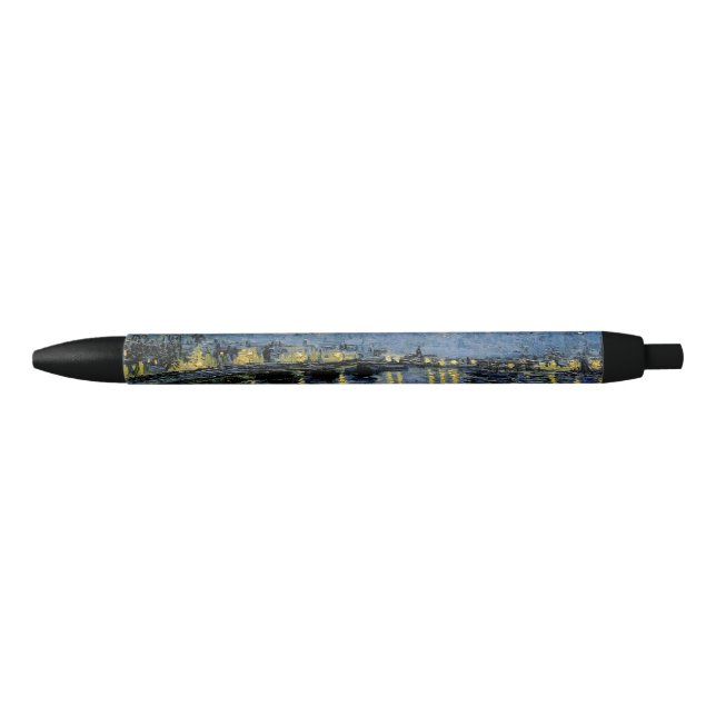  Starry Night  Vincent  van Gogh     Black Ink Pen (Front)