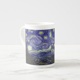 Starry Night, Vincent Van Gogh. Bone China Mug
