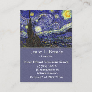 Starry Night, Vincent van Gogh Business Card
