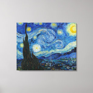 Starry Night   Vincent Van Gogh Canvas Print