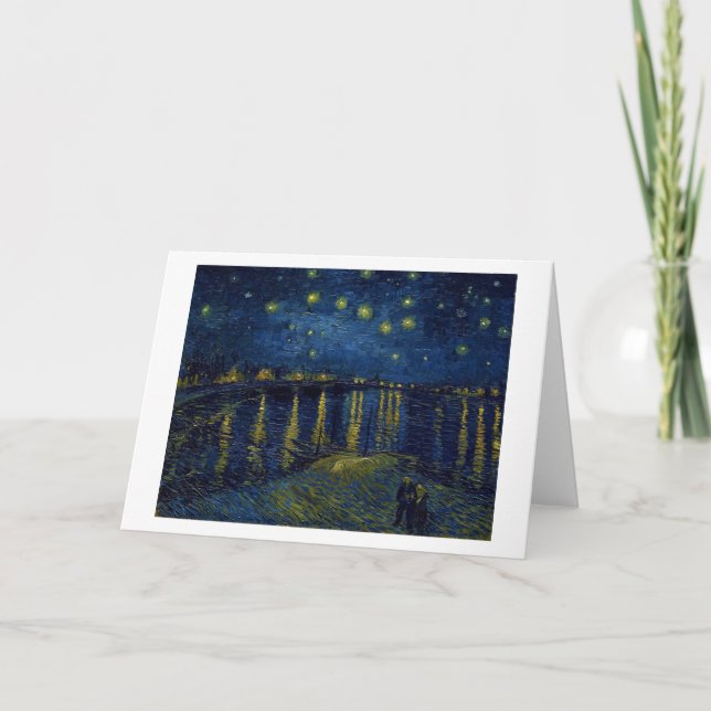 Starry Night, Vincent van Gogh Card (Front)