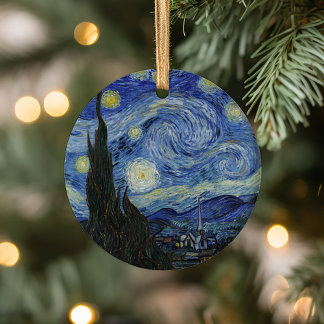 Starry Night | Vincent van Gogh Ceramic Tree Decoration