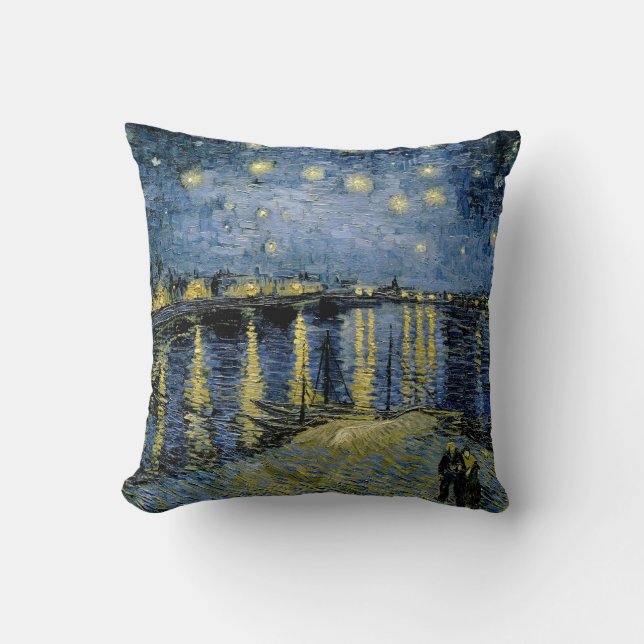  Starry Night  Vincent  van Gogh  Cushion (Front)