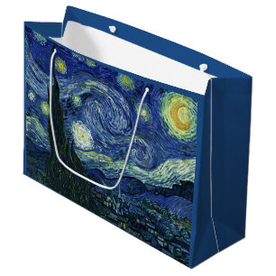 Starry Night Vincent van Gogh Fine Art Painting Large Gift Bag