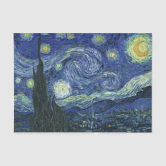 Starry Night Vincent van Gogh Fine Art Painting Tissue Paper