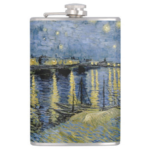 Starry Night Vincent van Gogh Hip Flask
