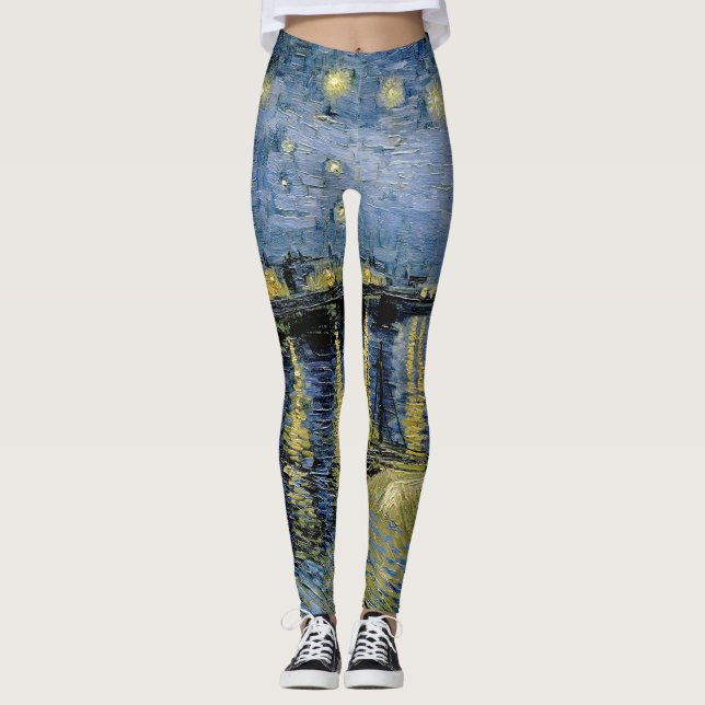  Starry Night  Vincent  van Gogh     Leggings (Front)