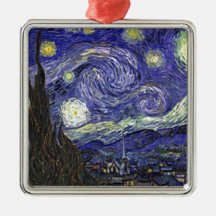 Starry Night, Vincent Van Gogh. Metal Tree Decoration