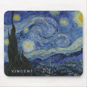 Starry Night Vincent van Gogh Mouse Pad