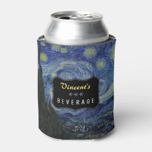 Starry Night Vincent van Gogh Painting Custom Can Cooler