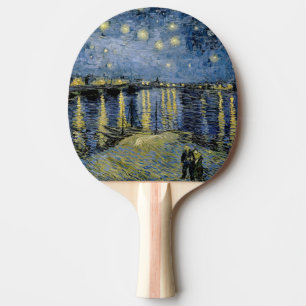 Starry Night Vincent van Gogh Ping Pong Paddle