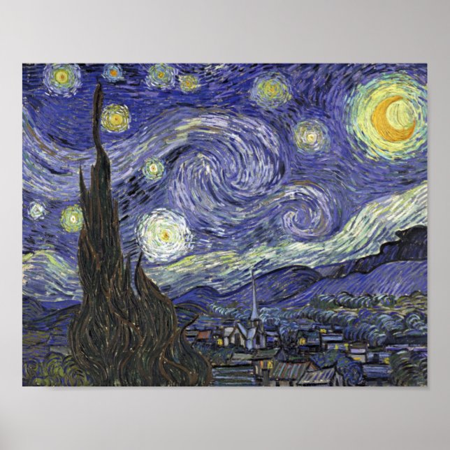 Starry Night - Vincent van Gogh Poster (Front)