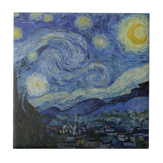 Starry Night Vincent van Gogh Tile