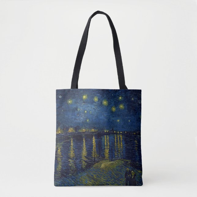 Starry Night, Vincent van Gogh Tote Bag (Front)