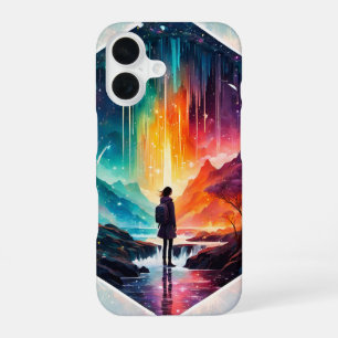 Starry Night Wanderlust: A Whimsical Adventure iPhone 16 Case