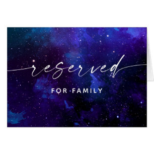 Starry Night Wedding Reserved Sign   Planetarium