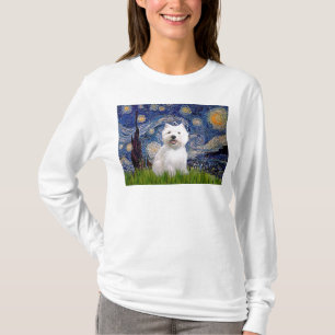 Starry Night - Westie 2 T-Shirt