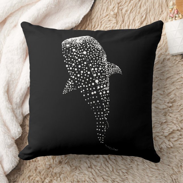 Starry Night Whale: Ocean's Celestial Guardian Cushion (Blanket)