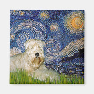 Starry Night - Wheaten Terrier 1 Magnet