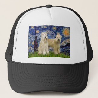 Starry Night - Wheaten Terriers (two) Trucker Hat