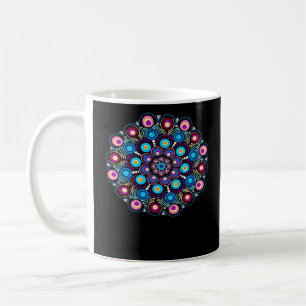 Starry Night Whimsigoth Dot Mandala Coffee Mug