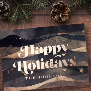 Starry Night Winter Sky Modern Elegant Chic