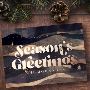 Starry Night Winter Sky Modern Elegant Chic