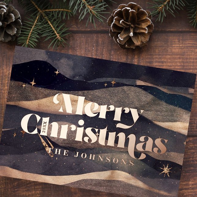 Starry Night Winter Sky Modern Elegant Chic (Creator Uploaded)