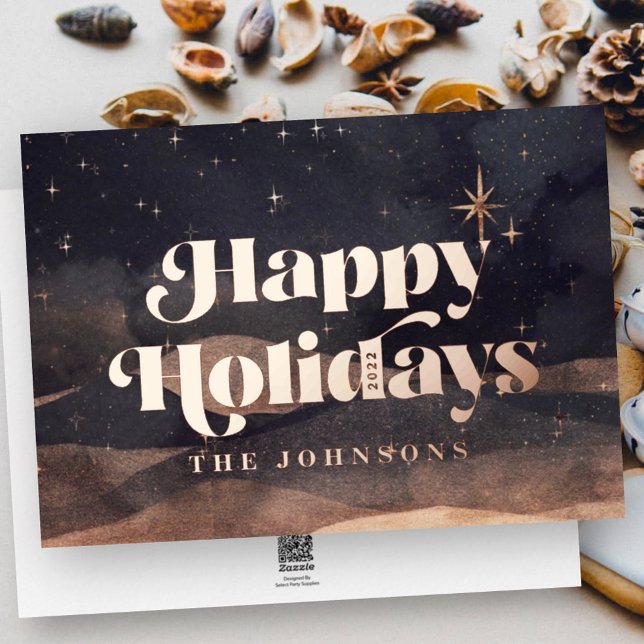 Starry Night Winter Sky Modern Elegant Chic (Creator Uploaded)