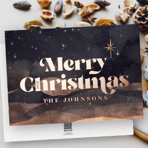 Starry Night Winter Sky Modern Elegant Chic