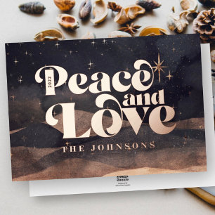 Starry Night Winter Sky Modern Elegant Chic Foil