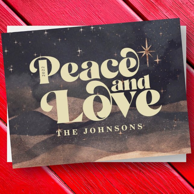 Starry Night Winter Sky Modern Elegant Chic Holiday Card (Creator Uploaded)