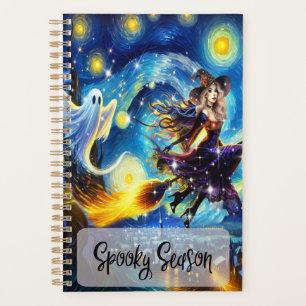 Starry Night Witchy Halloween Design Planner