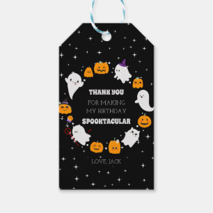 Starry Night with Ghosts&Pumpkins Halloween Gift Tags
