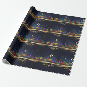 Starry nights Eid Wrapping Paper