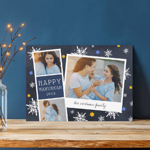 Starry Photobooth   Hanukkah Photo Collage Card