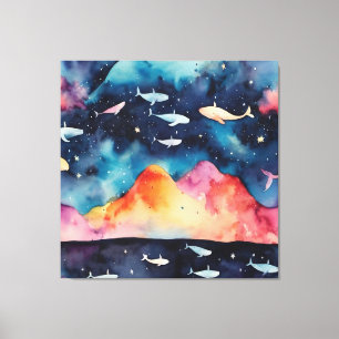 Starry Seascape Canvas Print
