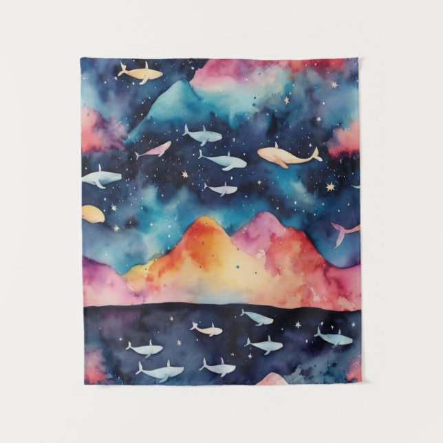 Starry Seascape Tapestry (Front)